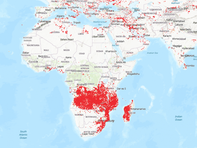 Gli incendi nel mondo