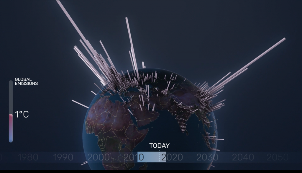 Breve storia animata delle emissioni di CO2